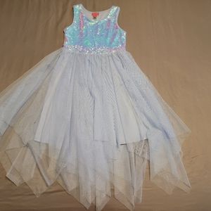 Zunie girl sequin and tulle dress, size 7/8